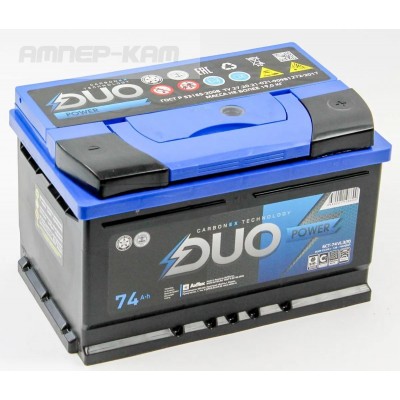 Аккумулятор DUO POWER 6СТ-74.0 L3 низкий