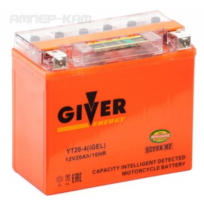 Аккумулятор GIVER ENERGY 12V/20Ач (YT20-4) iGEL