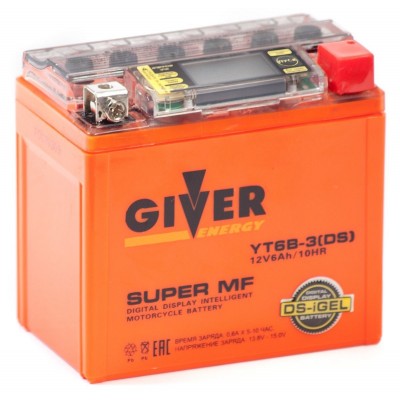 Аккумулятор GIVER ENERGY 12V/6Ач (YT6B-3) DS-iGEL