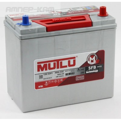 Аккумулятор Mutlu SFB M3 6СТ-55.0 (65B24L) тонк.кл.