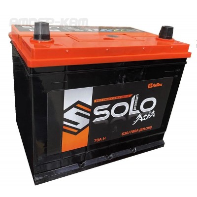 Аккумулятор SOLO PREMIUM Asia 6СТ-70.0 LЗ (80D26L)
