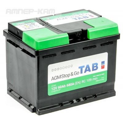Аккумулятор TAB AGM Stop&Go 6СТ-60.0