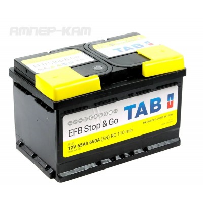 Аккумулятор TAB EFB Stop & Go  6СТ-65.0 (212065) низкий