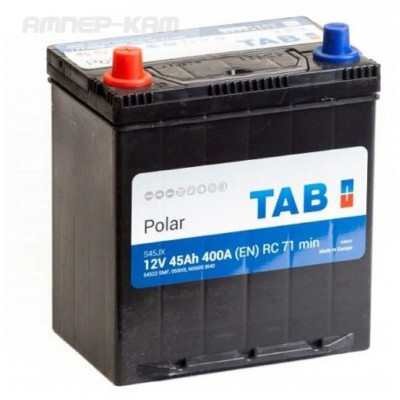 Аккумулятор TAB Polar  6СТ-45.1 (54522) яп. ст/тонк. кл/бортик
