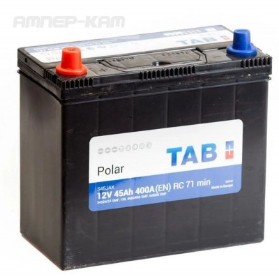 Аккумулятор TAB Polar  6СТ-45.1 (54524/51) яп ст/тонк.кл.с переходн.