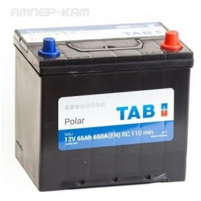 Аккумулятор TAB Polar  6СТ-65.0 (56568) яп. ст/бортик