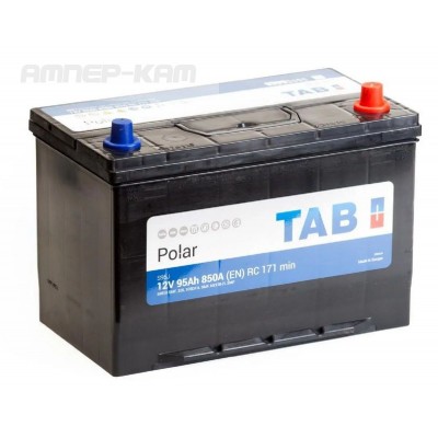 Аккумулятор TAB Polar  6СТ-95.0 (59518) яп. ст/бортик
