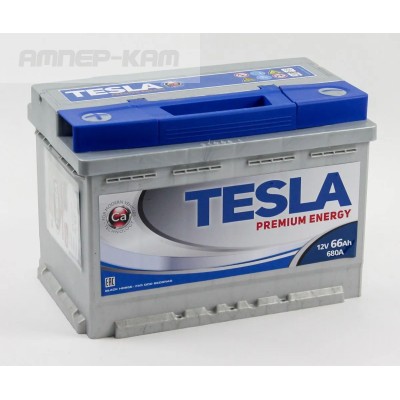Аккумулятор TESLA PREMIUM ENERGY 6СТ-66.1 низкий