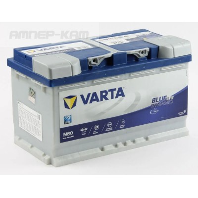 Аккумулятор VARTA Blue Dynamic 6СТ-80.0 (580 500 080) EFB