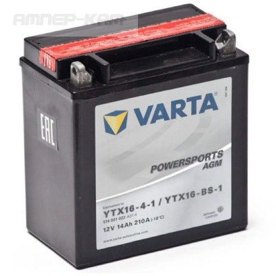 Аккумулятор VARTA POWERSPORTS  12V/14Ач (514 901 022) AGM