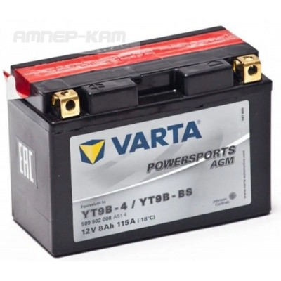 Аккумулятор VARTA POWERSPORTS  12V/8Ач (509 902 008) AGM